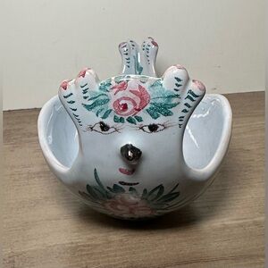 Vintage Bitossi bird bowl designed by Aldo Londi in Italy circa 1960 For Goodie.